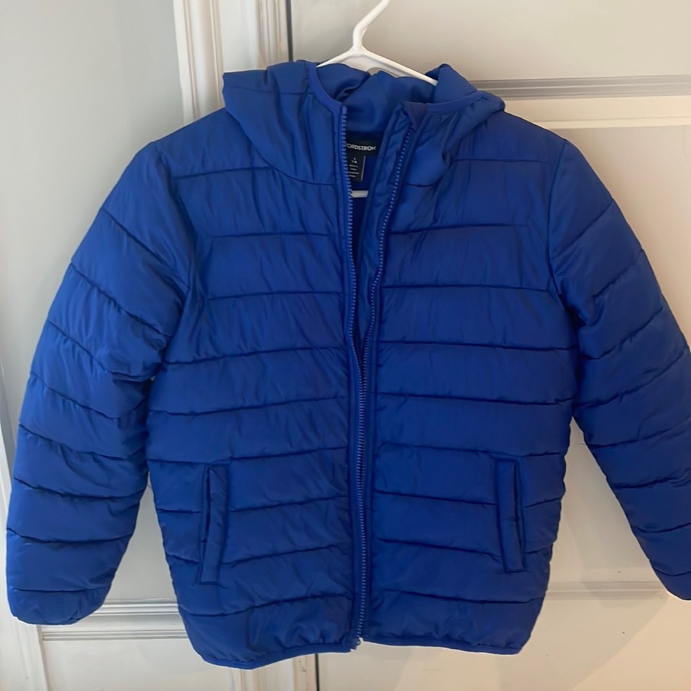 NORDSTROM boys puffer jacket, 7/8 small